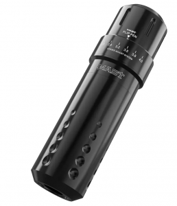 Máquina Tatuagem Pen 2.6-4.0mm Stroke Length Custom Motor Supply Mast Flip - Preta