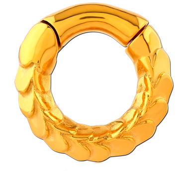 Piercing em Gold PVD 24K Segment Articulado Clicker - GPSCSHB06