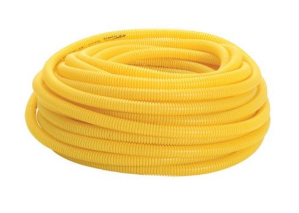 Eletroduto PVC Flexivel Corrugado 3/4" DN25 Amarelo NBR15465 Rolo com 50m Amanco