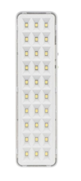 Luminária de emergencia bivolt 30 leds - Segurimax branca