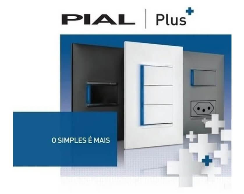 Pial Plus (+) Tomada USB Cinza 2 módulos 3000mA 615089CZ