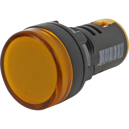 Sinalizador LED 22mm com proteção IP65 Amarelo L20-AR2-Y Metaltex