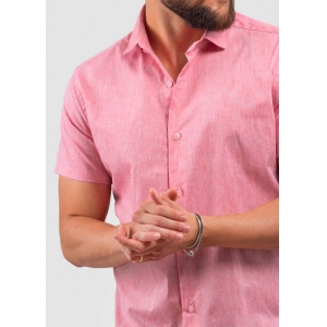 Camisa Cotton Linen Rosé