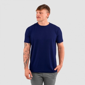 T-Shirt Texturizada Azul Pacífico