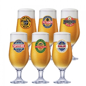Jogo de Copos de Vidro Royal Beer Para Cerveja 330ml 6 Pcs - Ruvolo