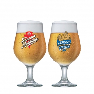 Luva de Taças de Vidro Happy Hour Belgica Para Cerveja 380ml 2 Pcs - Ruvolo
