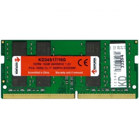 MEMÓRIA 16GB DDR4 2400MHZ KEEPDATA, NOTEBOOK - KD24S17/16G