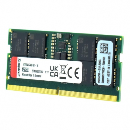 MEMÓRIA 16GB DDR5 4800MHZ KINGSTON, NOTEBOOK - KVR48S40BS8-16