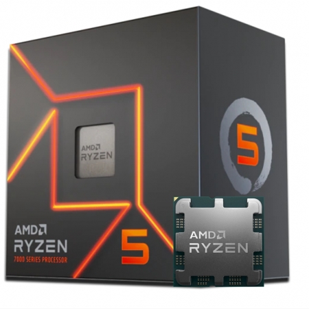 PROCESSADOR AMD RYZEN 5 7600 3.8GHZ (5.1GHZ TURBO), 6-CORES 12-THREADS, AM5, COOLER AMD WRAITH STEALTH - 100-100001015BOX