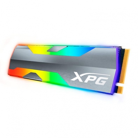NVME 500GB XPG SPECTRIX S20G, M.2 2280, PCIE GEN 3X4, LEITURA 2500MB/S, GRAVAÇÃO 1800MB/S, RGB - ASPECTRIXS20G-500G-C