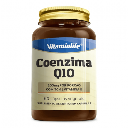 Coenzima Q10 200mg (com TCM e Vitamina E) - 60 cápsulas vegetais