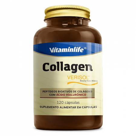 Collagen Verisol (Peptídeos Bioativos de Colágeno com Ácido Hialurônico) - 120 cápsulas
