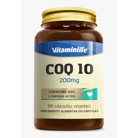 COQ 10 200mg - Coenzima Q10 - 60 cápsulas vegetais