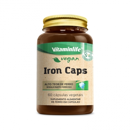 Vegan I Iron caps (Bisglicinato Ferroso) - 60 cápsulas vegetais
