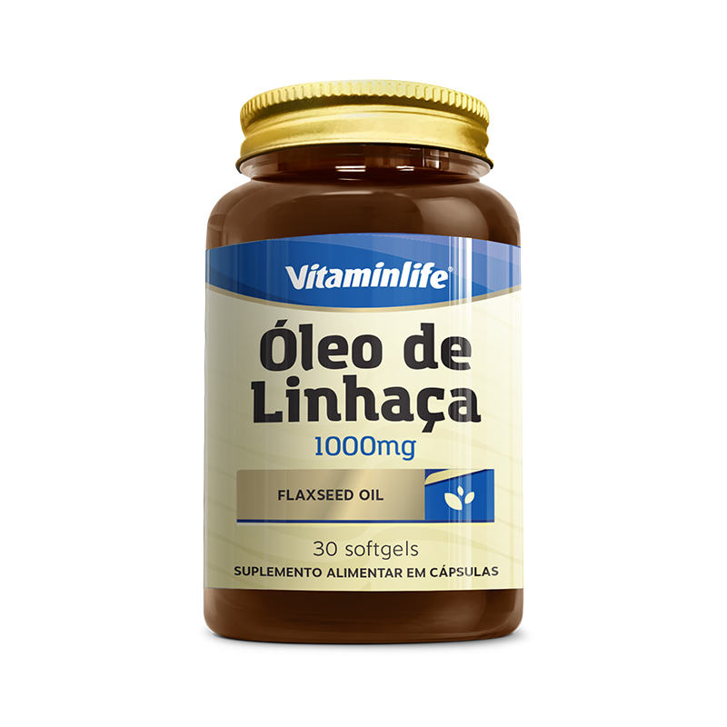 Óleo de Linhaça 1000mg (Flaxseed Oil) - 30 softgels