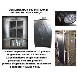 Desidratador Industrial 600 Lts - Aço Galvanizado (Carga Média: 120Kg)