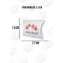 Caixa Para Embalar Sabonete (Almofada) Enfeites Natalinos Pct c/ 5 Unid