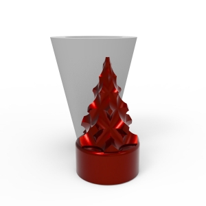 Forma de Silicone Arvore de Natal Geométrica Modelo 04
