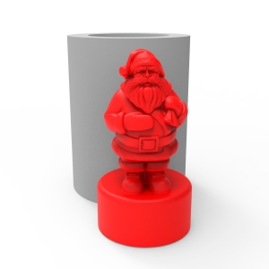 Forma de Silicone Papai Noel C/ Saco de Presentes - Pequeno