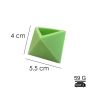 Forma de Silicone Vaso Triângulo Ib-698