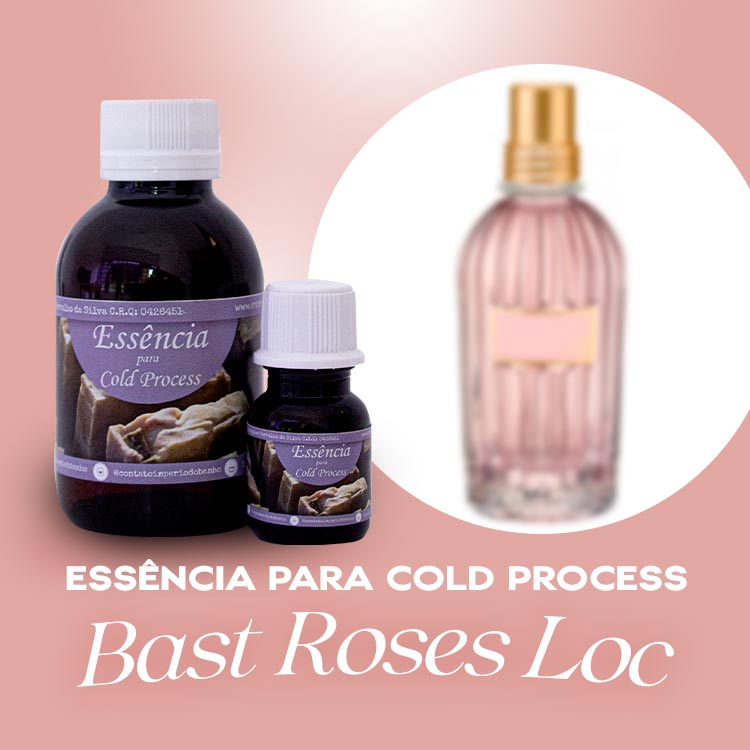 Essência Concentrada Bast Des Roses - Cold (Base Miristato de Isopropila - Vela e Cold Process)
