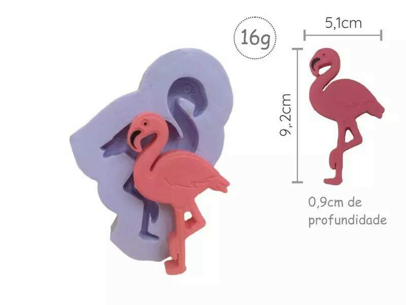 Forma de Silicone Flamingo Ib-128