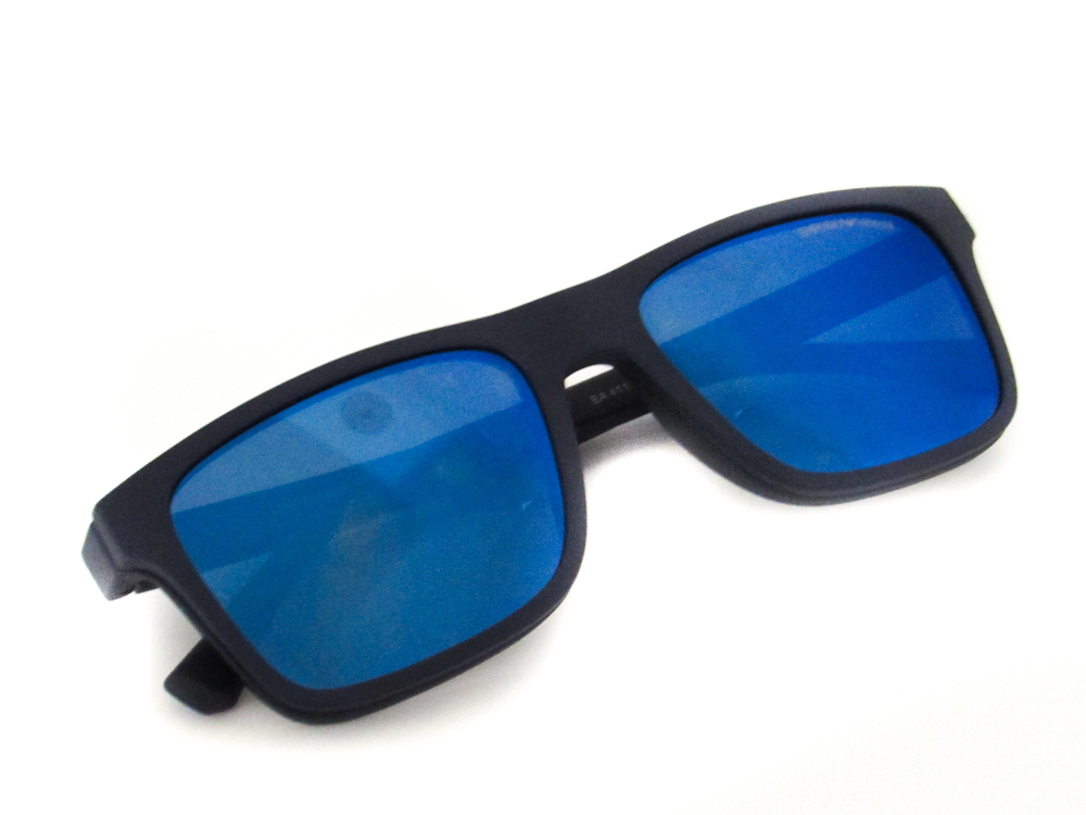 Óculos de Grau Emporio Armani Masculino Retangular Acetato Preto Com Dois Clipons de Sol