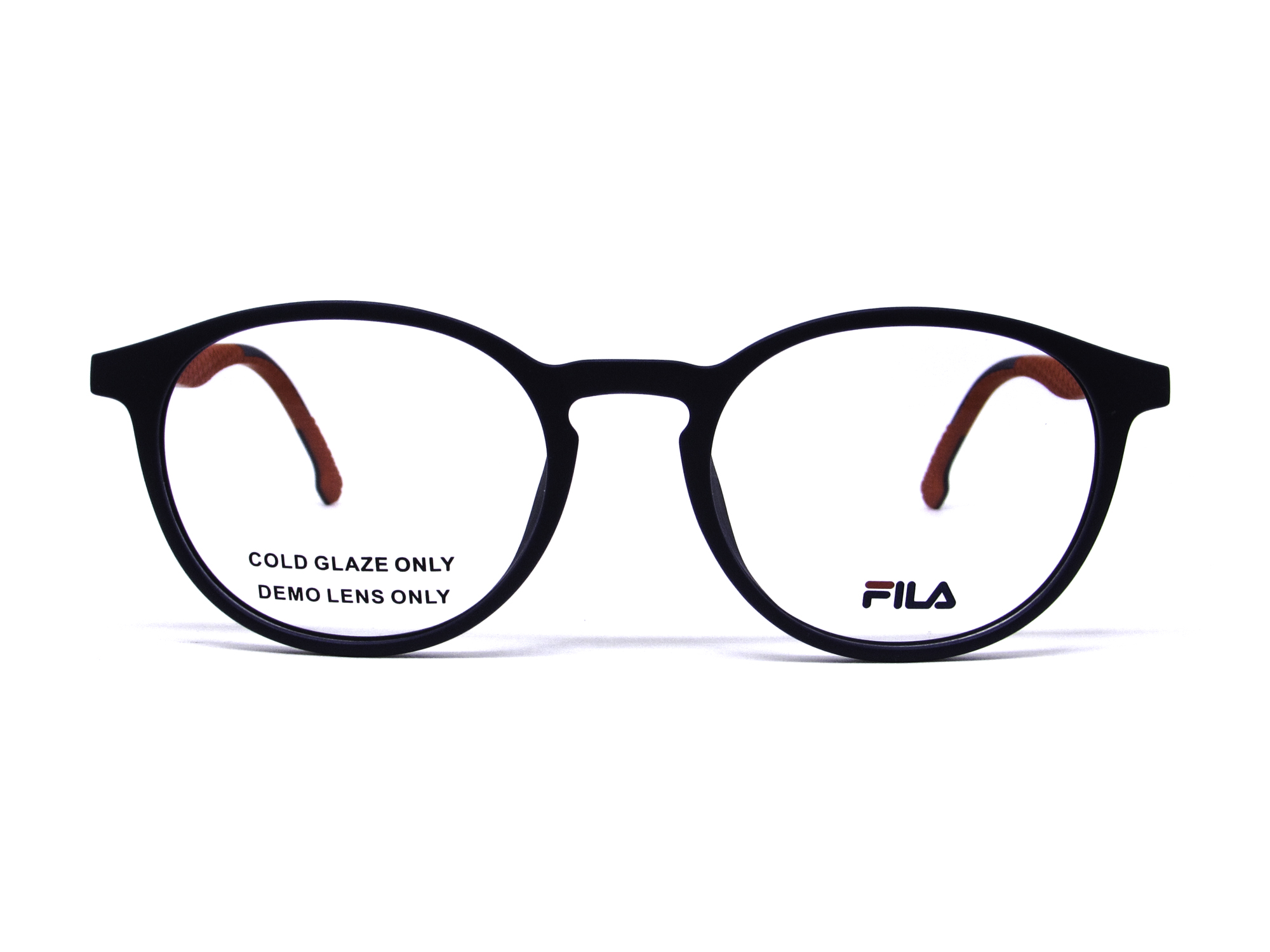 Óculos de Grau Fila Masculino Redondo Acetato Com Duas Lentes Adicionais Clipon