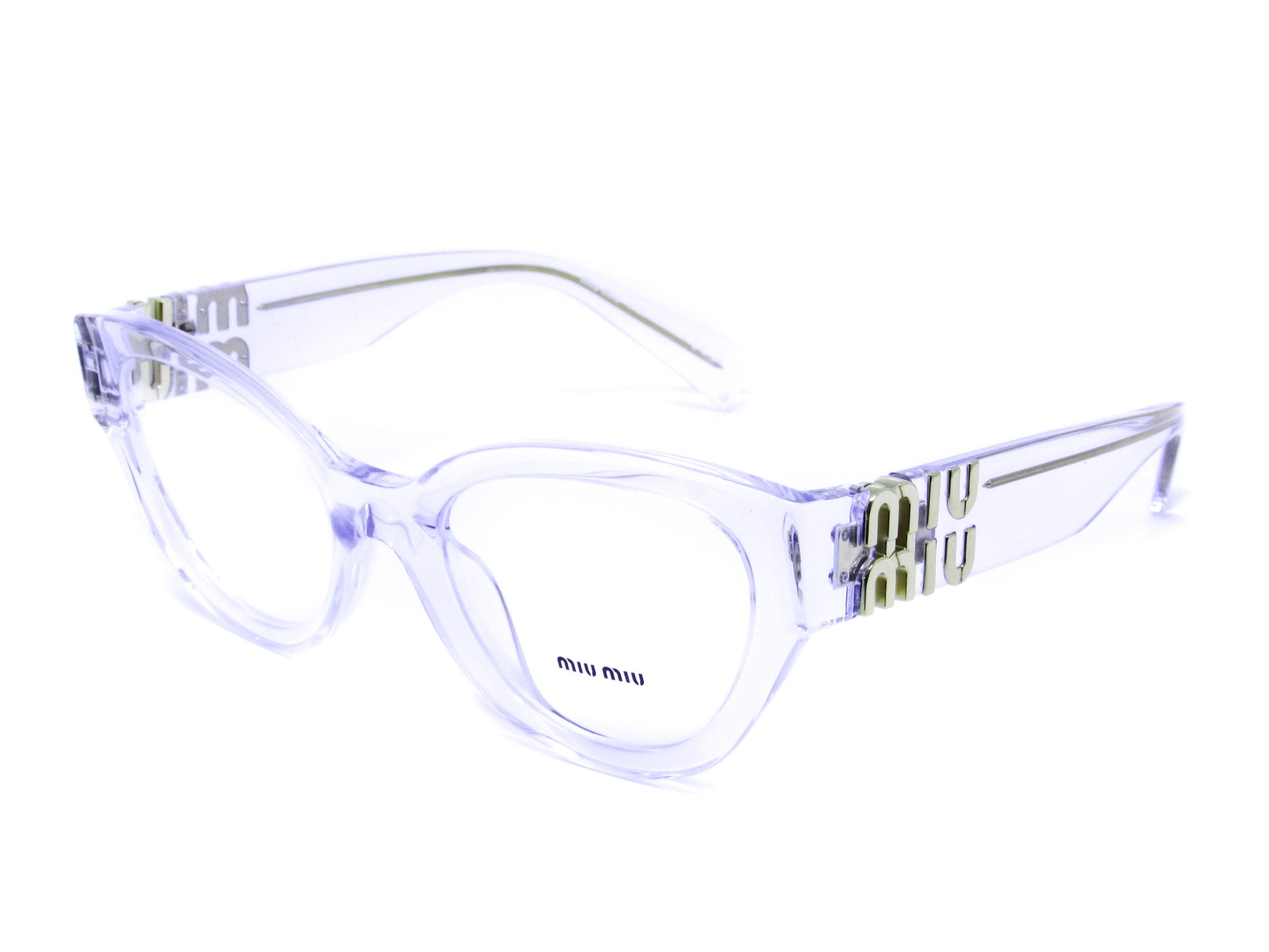 Óculos de Grau MIU MIU Feminino Gatinho Transparente