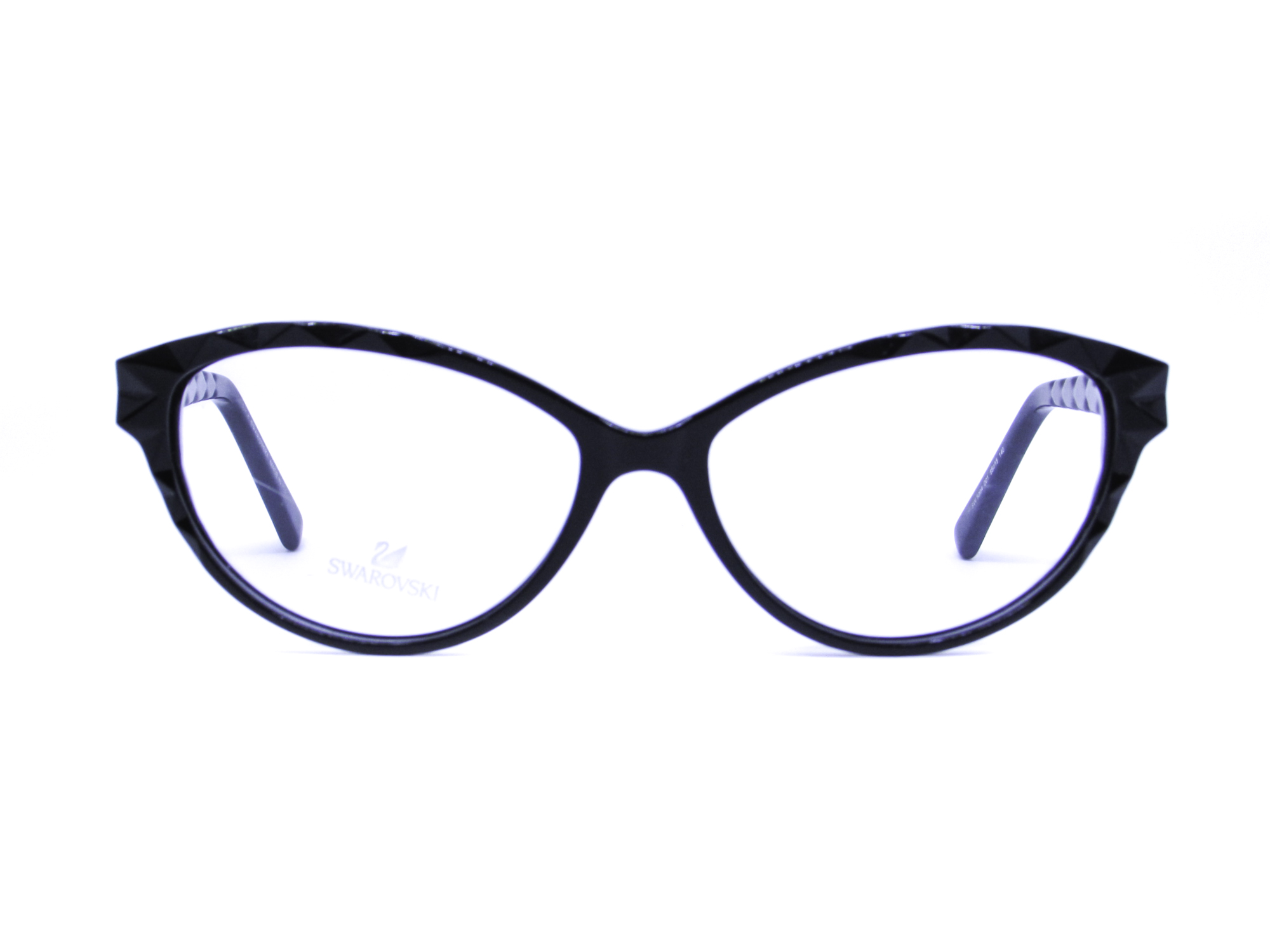 Óculos de Grau Swarovski Feminino Gatinho Escuro Com Detalhe na Frontal