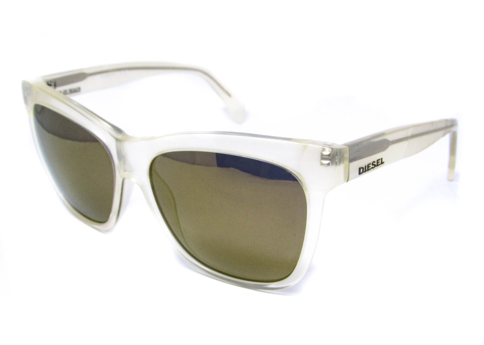 Óculos de Sol Diesel Unissex Quadrado Transparente