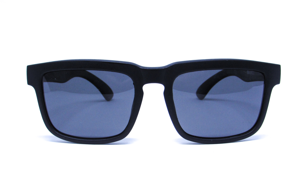 Óculos de Sol Infantil Masculino Quadrado Preto Fosco