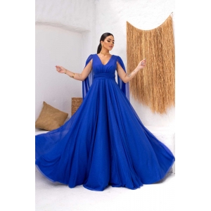 Vestido Bianca Azul   - Tule Brilhante