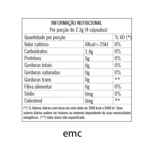 Energético Natural com Guaraná, Cacau e Mana-Cubiu - Emc² - 570mg  / 60 Cápsulas