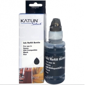 Garrafa de tinta preta Katun compatível com Epson T544120