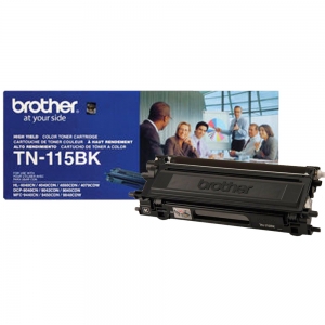 TN115BK Cartucho de toner preto  Brother para 5.000 páginas