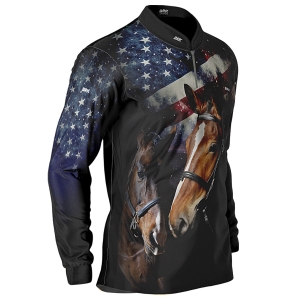 Camisa Agro BRK  American Quarter Horse 2.0 com UV50 - Tamanho: PP
