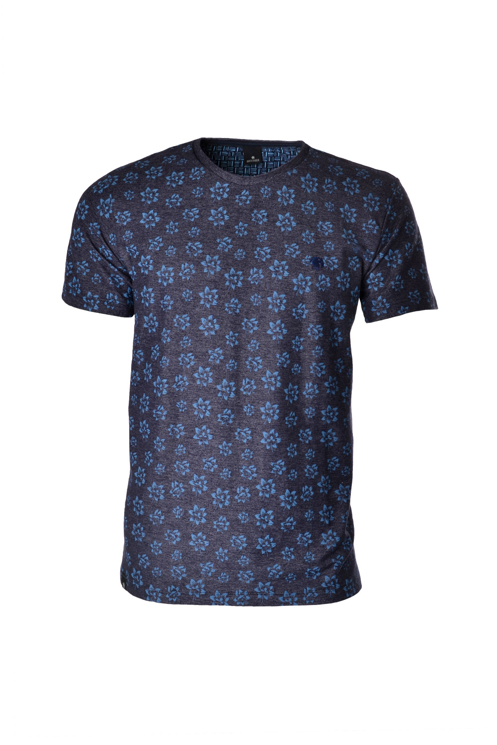 Camiseta Manga Curta Blues PoliAlgodão &amp; Elastano Compose Estampa Flower