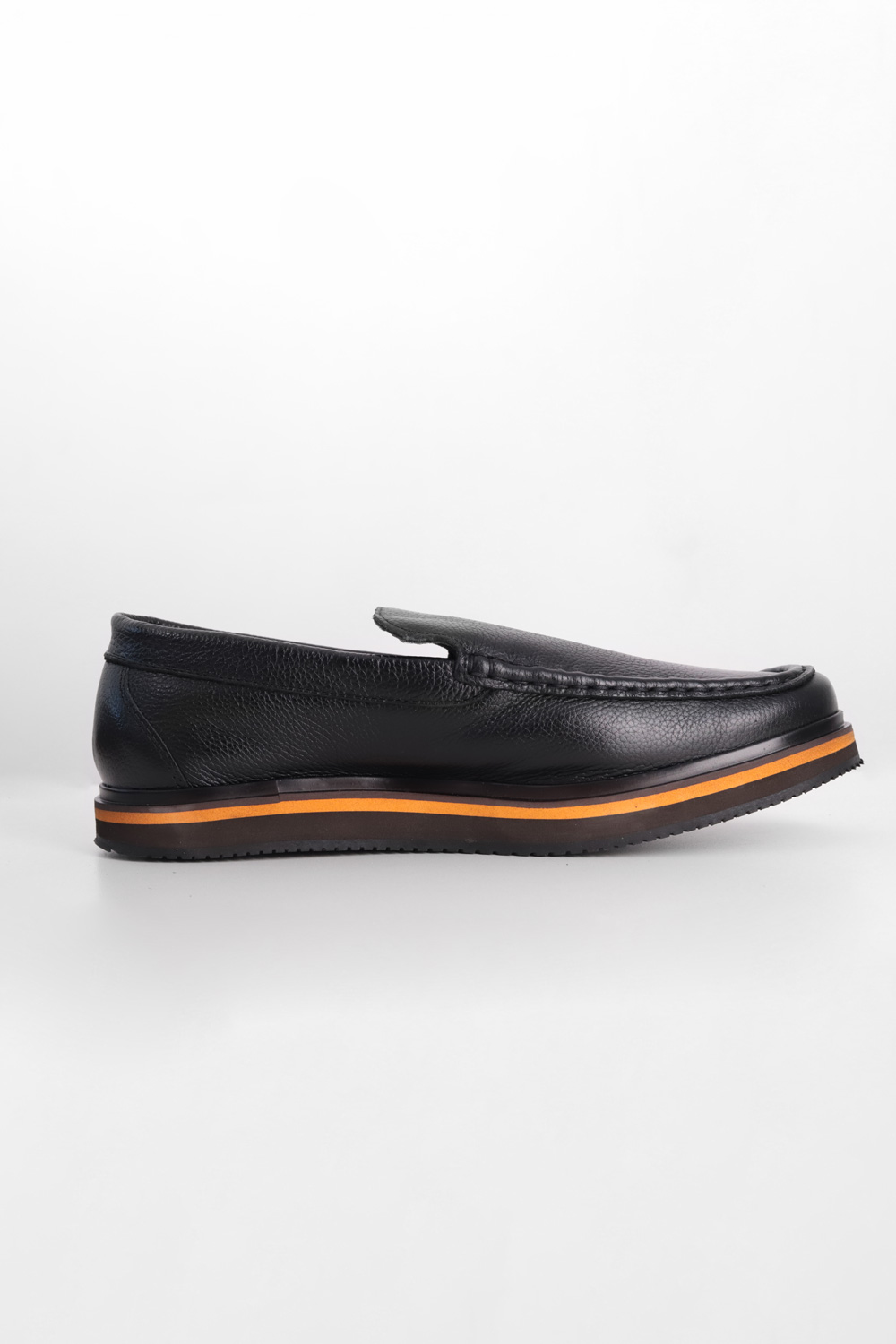 Sapato Esportivo Casual Couro Floater - Liso Solado Color 