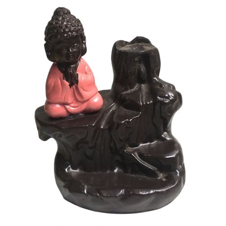 Incensário Cascata - Budha Marrom