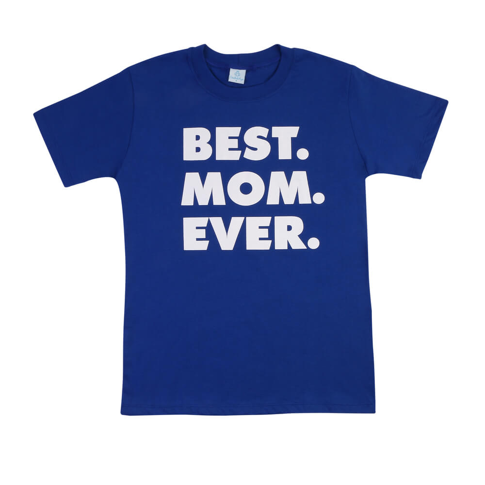Camiseta BEST MOM EVER Azul