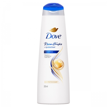 Shampoo Dove Reconstrução + Queratina 200ml