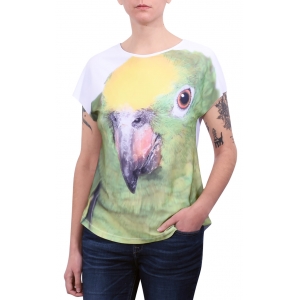 Camiseta Premium Evasê Papagaio
