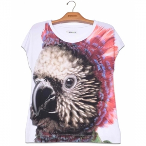 Camiseta Premium Reta Papagaio