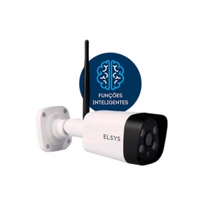 Câmera de Segurança Wi-Fi Externa Compatível com Alexa - Full HD 1080p ESC-WB3F - Elsys