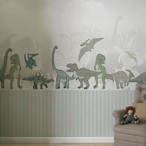 Tecido Painel Decorativo Kids 2,90m x 3,20m Jurassic  - Vogue Concept