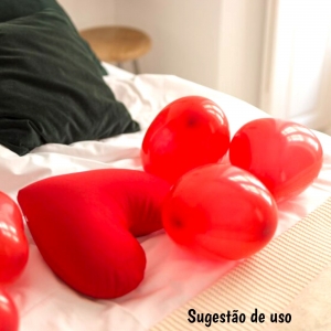 Balão Látex Coração Vermelho 6 Pol C/50 Unid
