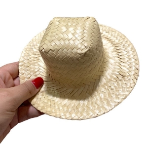 Chapéu de Palha Boneca Quadrada C/1 Unid