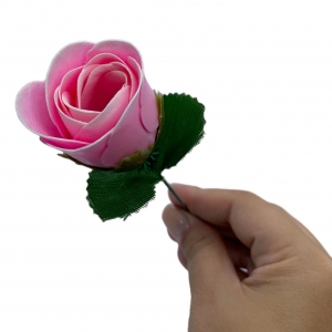 Flor Rosa Artificial de Plástico C/1 Unid