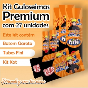 Kit Guloseimas Premium Naruto C/27 Unidades